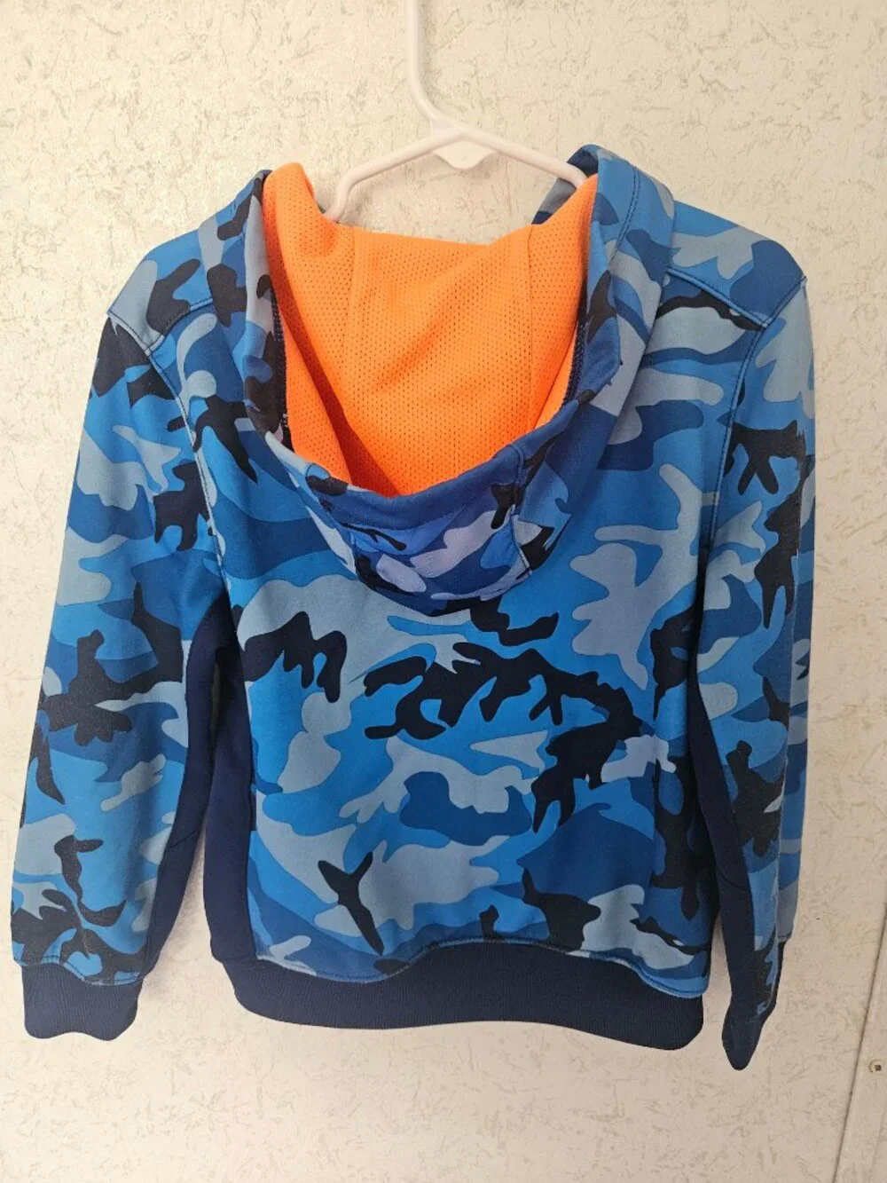 Nike Dri-FIT Boys 4T Blue Camo Full Zip Hoodie Jacket